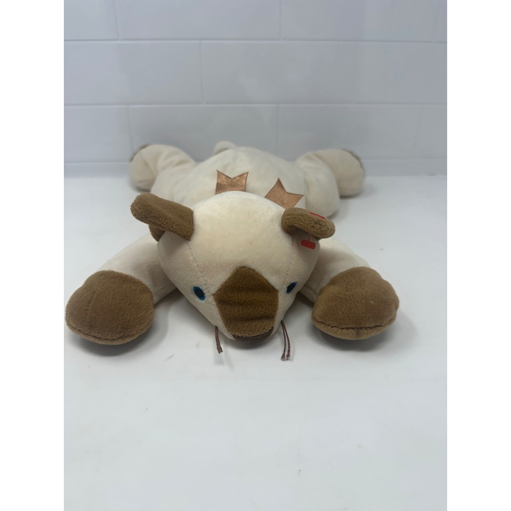 Ty Beanie Buddy Snip the Siamese Cat Large Plush Cream Brown 15 inch 1996 Style